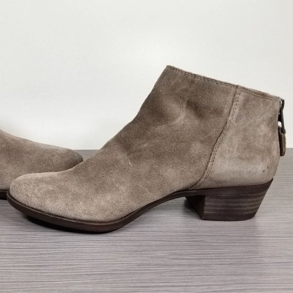 Lucky Brand Bremma Bootie, Taupe Suede, Womens Size Size 6 - Picture 6 of 10